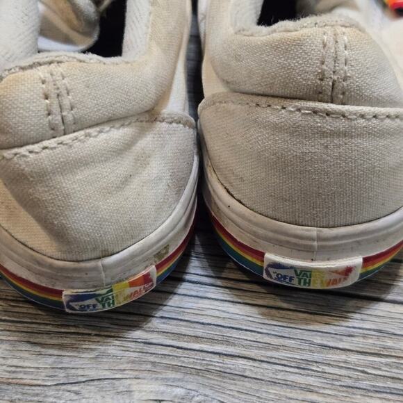 Vans Off the Wall Rainbow Pride Slip-On Loafers, Child's 10 - Picture 5 of 6